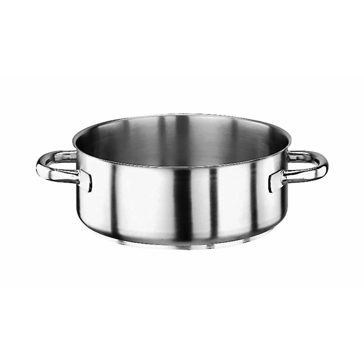 Casseruola bassa 2 manici cm 45 inox