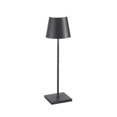 Lampada da tavolo poldina pro cm 11x38h grigio scuro (promo)