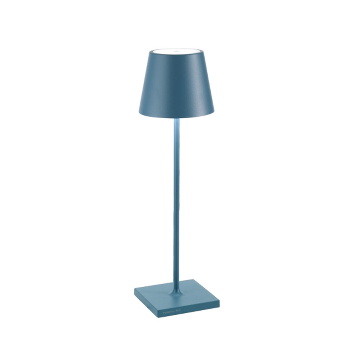 Lampada da tavolo poldina pro cm 11x38h blu (promo)