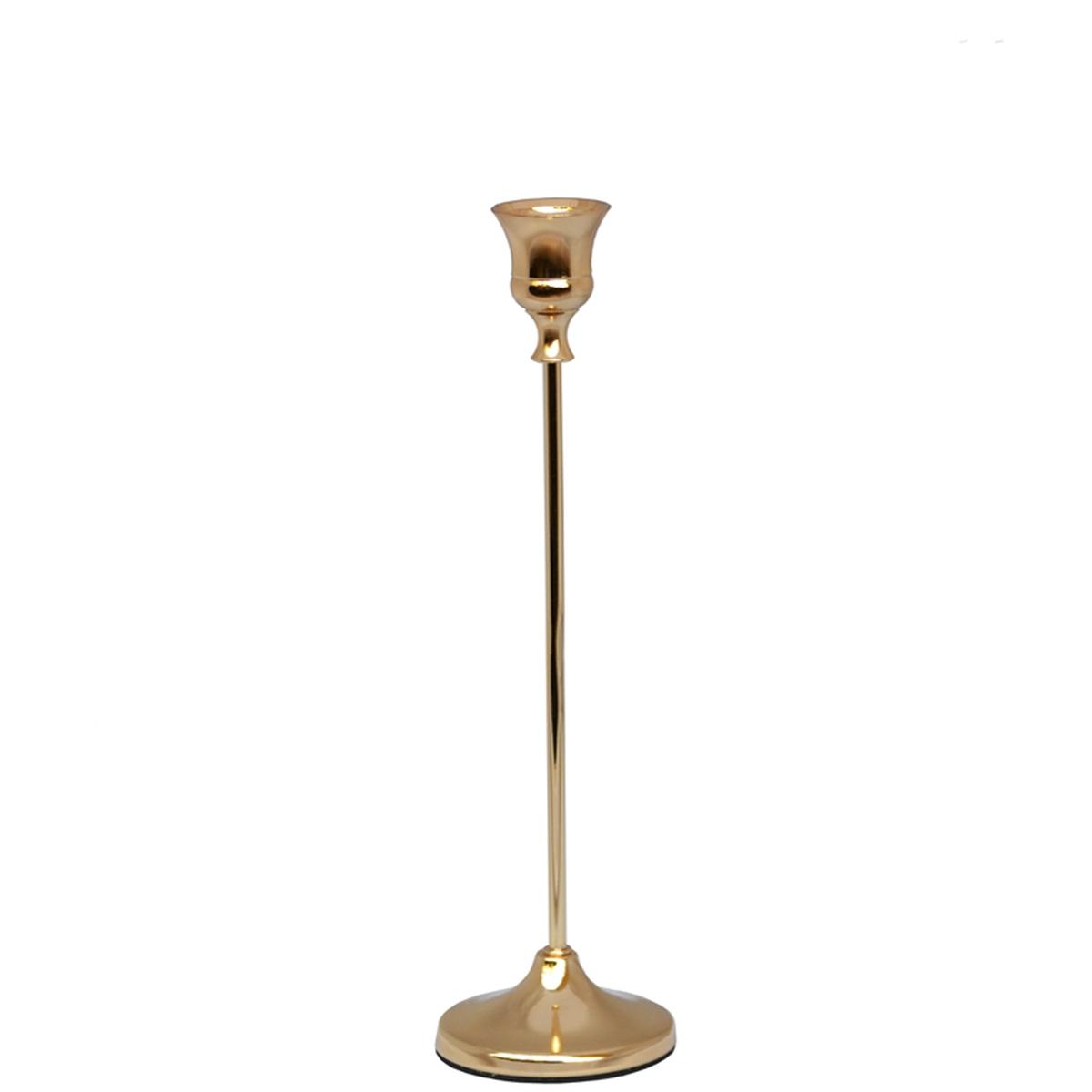 CANDELABRO "HELGE" MD METALLO ORO 6,50 CM X H 25,50 CM