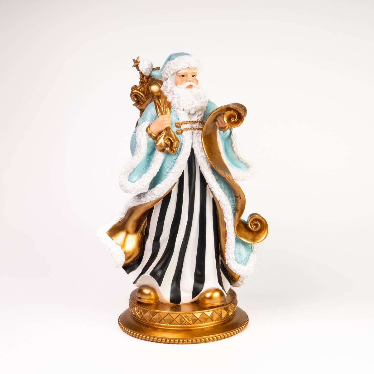 Babbo natale scacchi bianco-nero 37x45 cm