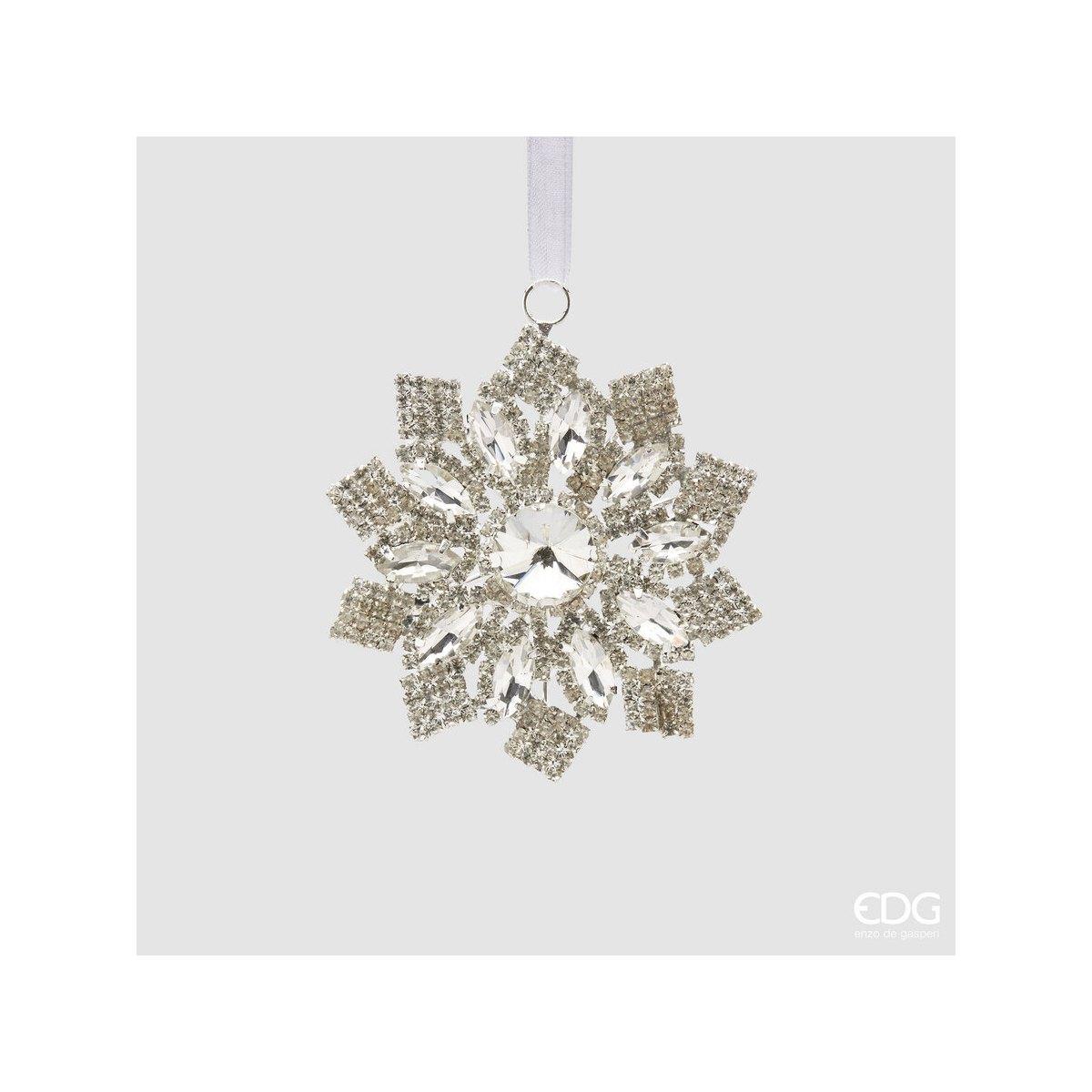 Dec.fiocco-neve diamanti d8 - silver